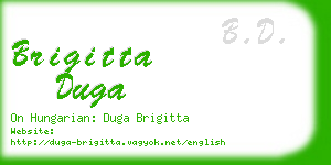 brigitta duga business card